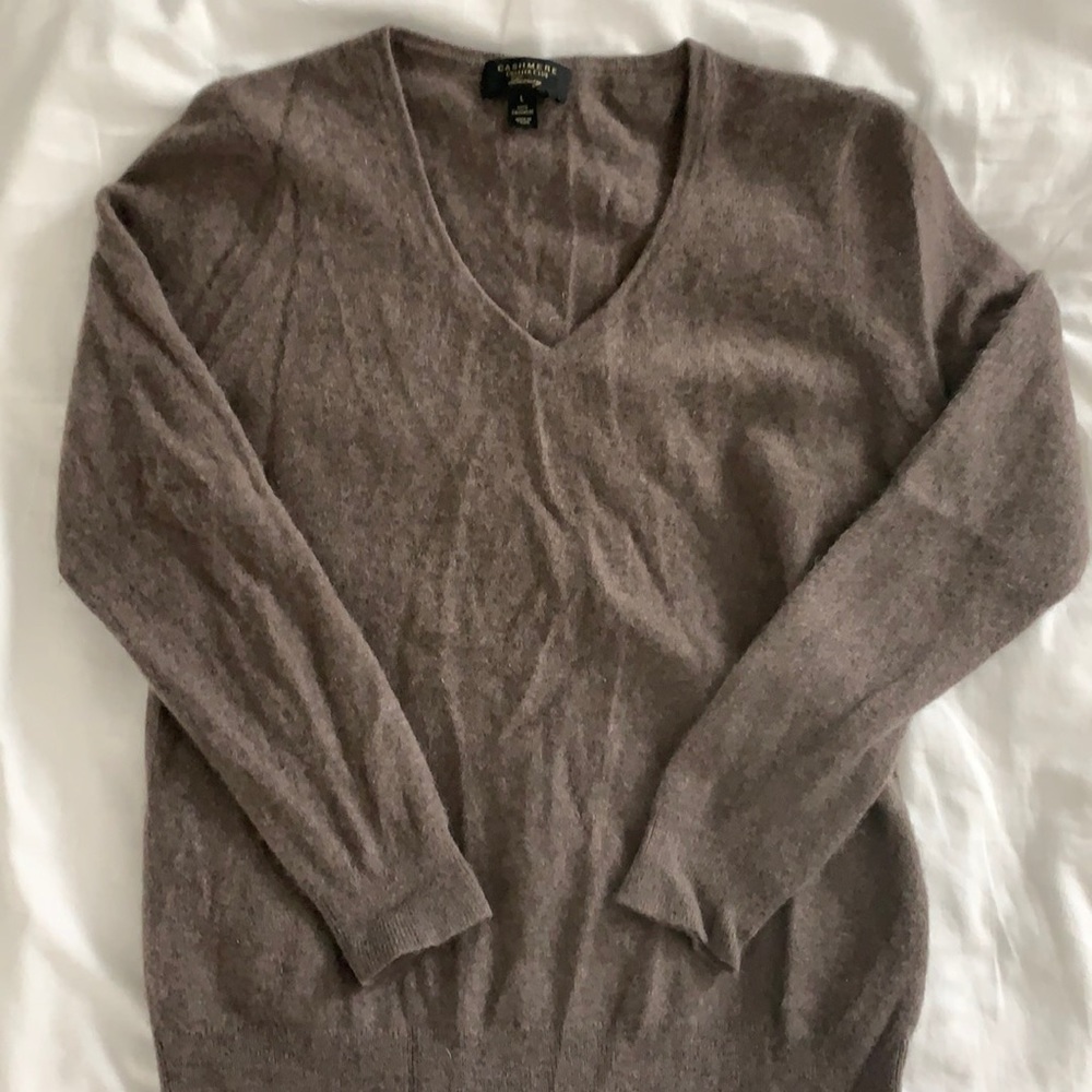 Cashmere Charter Club Brown Sweater (Large)